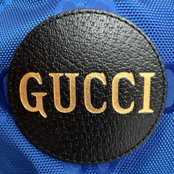 GUCCI Econyl Nylon Monogram Off The Grid Will Bucket Hat Orient Blue Black, M - Picture 8 of 16